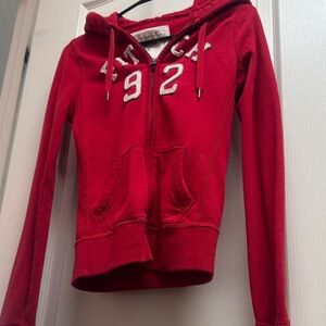 Abercrombie & Fitch Red Hoodie